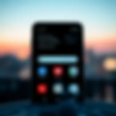 Visual representation of an Android home screen showcasing app icons