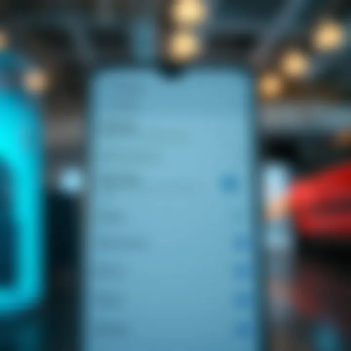 Illustration depicting the settings menu on an Android device for app management