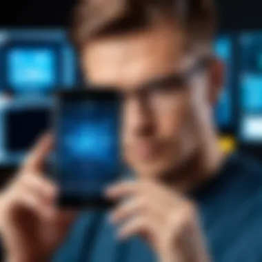 Person reviewing cybersecurity strategies