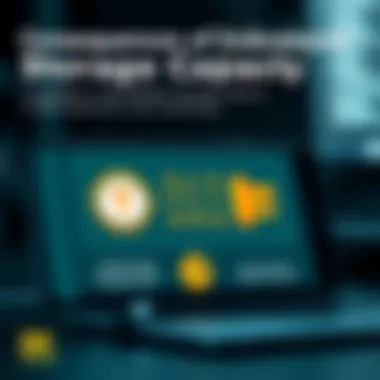 Consequences of Inadequate Storage Capacity Infographic on the implications of insufficient smartphone storage
