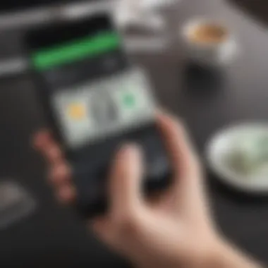 Illustration of digital wallet with Cash App card