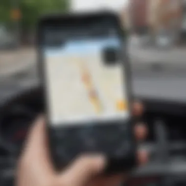 GPS Navigation Interface on Mobile Phone GPS Navigation Interface on Mobile Phone