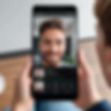 How to Initiate a Video Call on Android Illustration of initiating a video call on Android