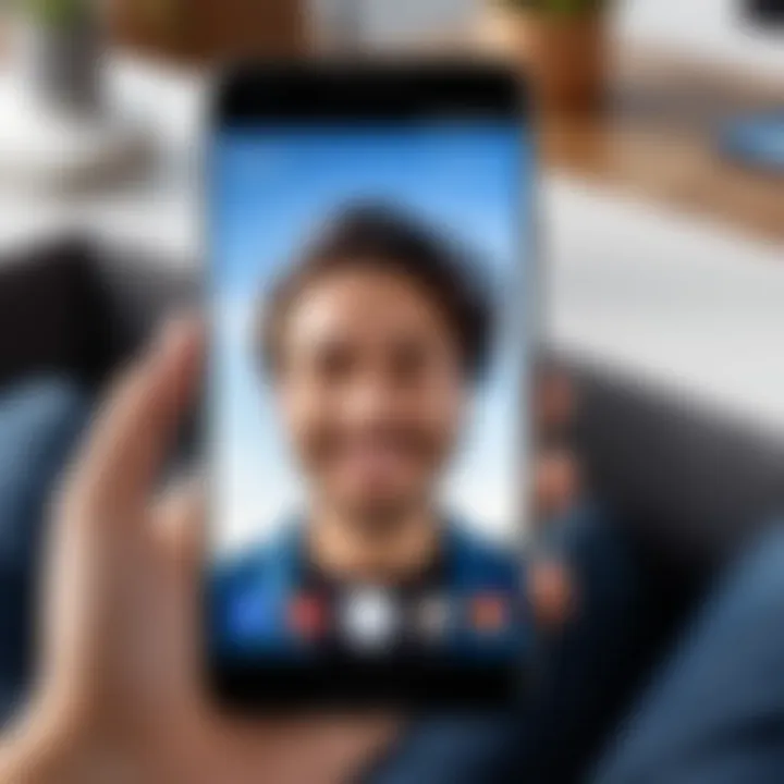 User interface showcasing Google Duo's main features