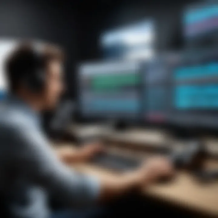 Visual representation of common audio editing challenges