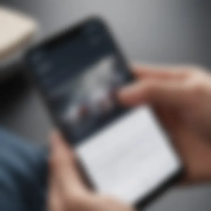 Efficient letter scanning on smartphone