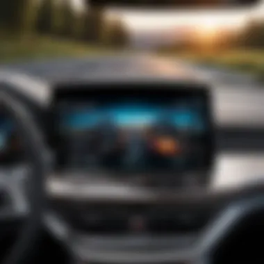 Sleek Interface Design Elegant Car Dashboard Display