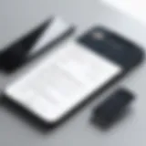 Elegant Resume Layout Design Crafting an elegant resume layout on a smartphone
