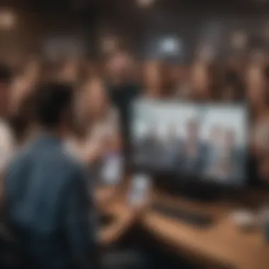 Interactive Audience Engagement Engaging with audience during TikTok live stream