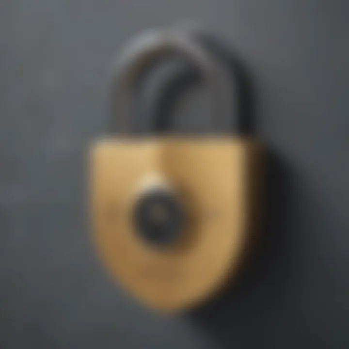 Illustration of a lock symbolizing privacy protection