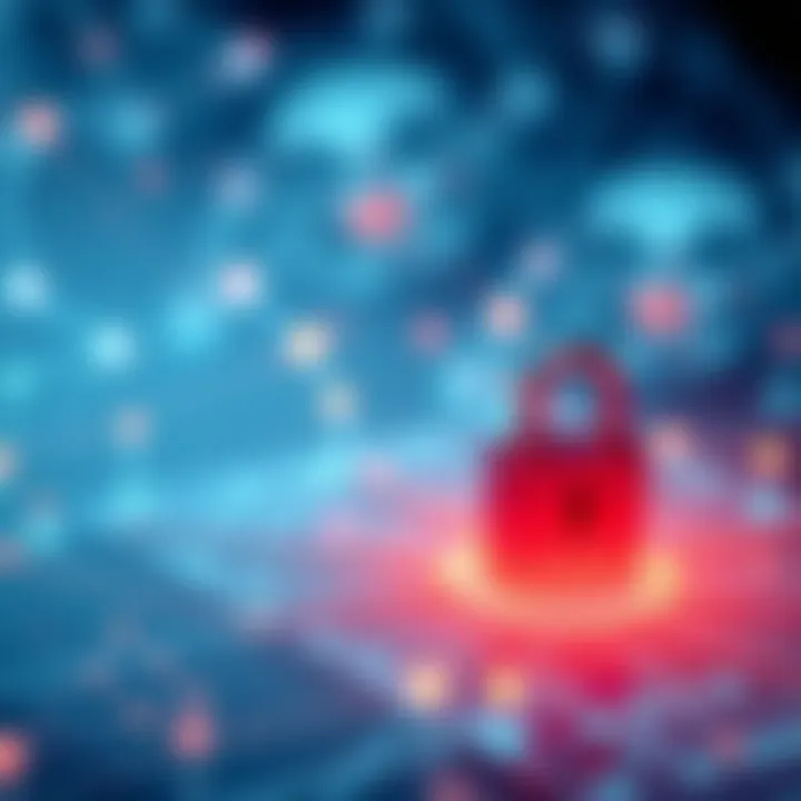 Illustration of Secure Network Connections A network diagram illustrating secure connections