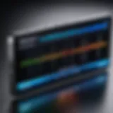 Visual representation of an equalizer interface on a Samsung device