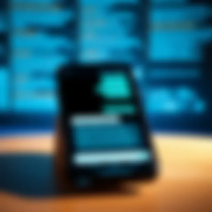 Illustration of a smartphone screen displaying erased messages