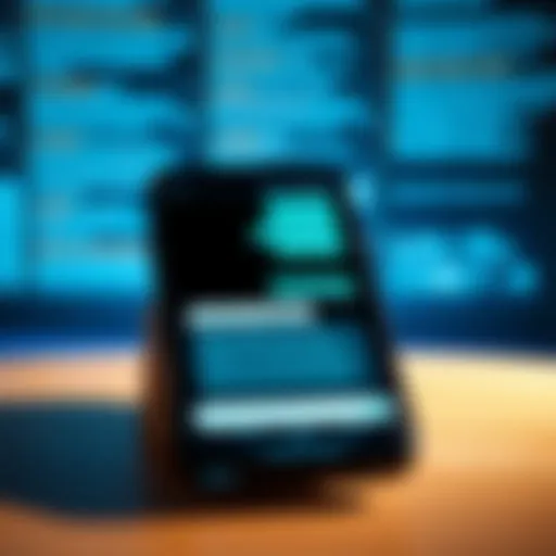 Erased Messages on Smartphone Illustration of a smartphone screen displaying erased messages