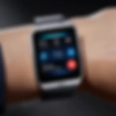 User interface of Samsung smartwatch