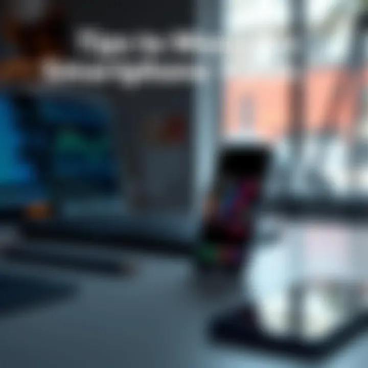 Tips for enhancing smartphone resale value illustrated visually