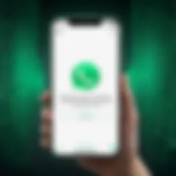 Secure messaging interface showcasing encryption features