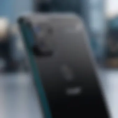 Highlighting Key Features of Budget Smartphones Close-up of smartphone specifications highlighting key features