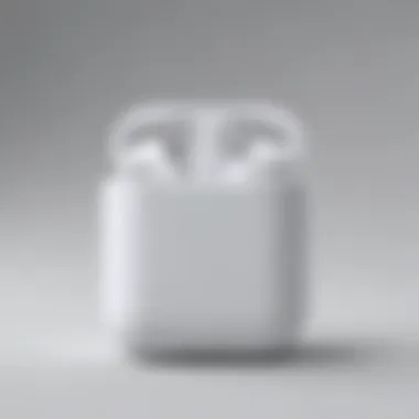 For Tech Enthusiasts Abstract depiction of Apple AirPods sound cancelling feature for tech enthusiasts