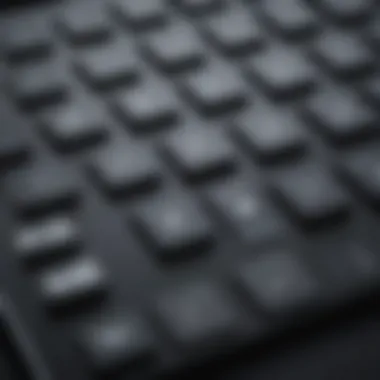 Seamless Typing Precision Close-up of Apple iPad Keypad providing seamless typing experience