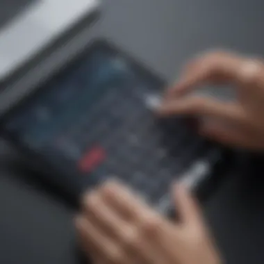 Enhanced User Productivity Apple iPad Keypad in action, boosting user productivity