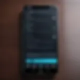 A smartphone displaying a message recording app interface