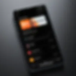 Visual representation of a podcast app interface on an Android device.