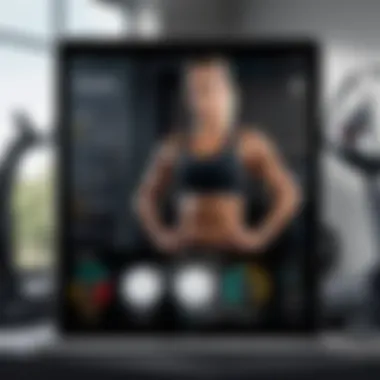 Dynamic Workout Routines Display Dynamic workout routines displayed on a digital device