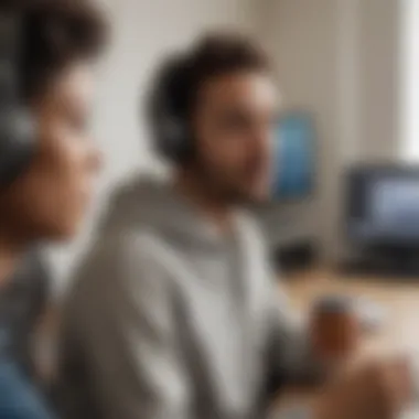 Inclusive Listening: Enriching Minds Diverse audience listening to enriching podcasts