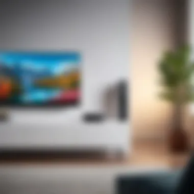 Sleek Design and Connectivity Smart home hub device with sleek design and seamless connectivity