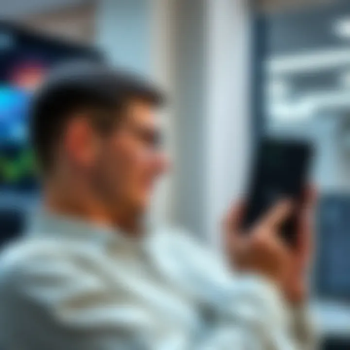 User enjoying the protection of a Casely case