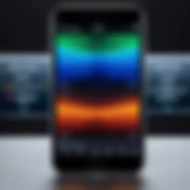 Comparison of Software Filters Comparison of different software filters on a smartphone screen