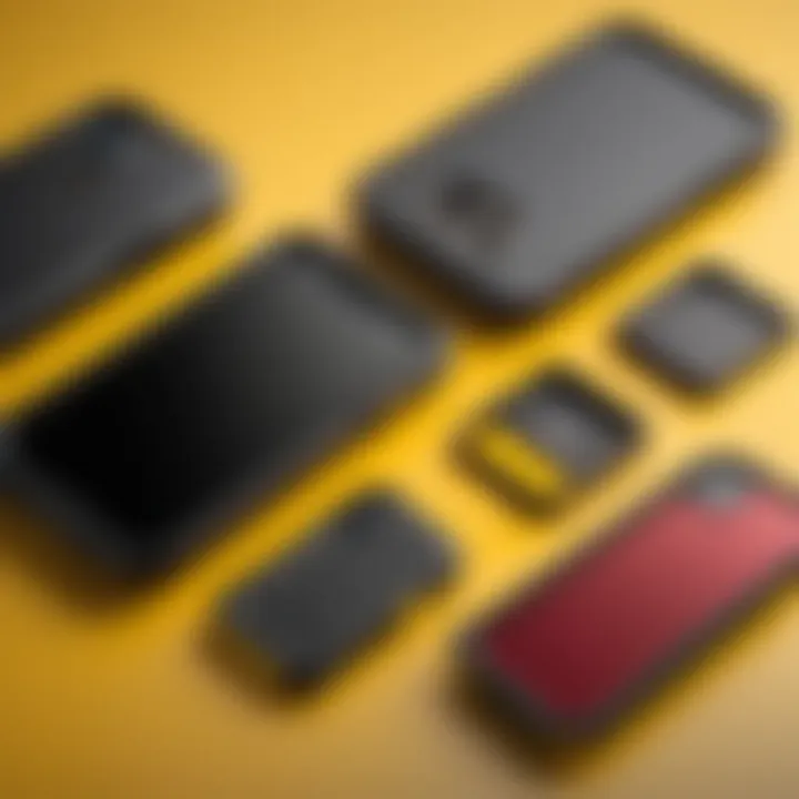 Comparison chart of various Otter Box models