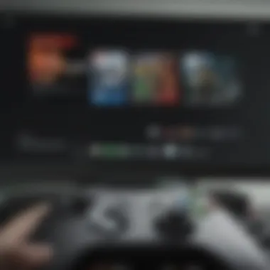 User Interface of Xbox Live Abstract visualization showcasing the user interface of Xbox Live