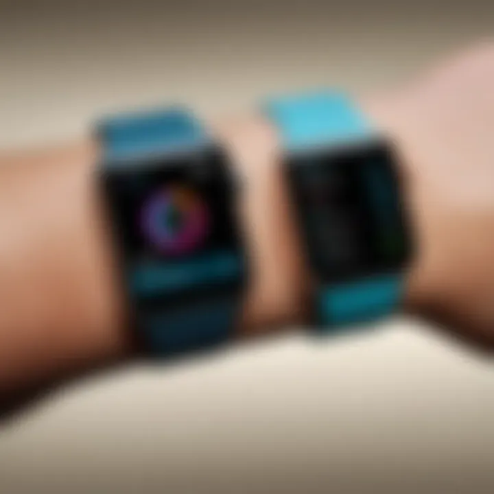 Comparison chart of Fitbit and Apple Watch features