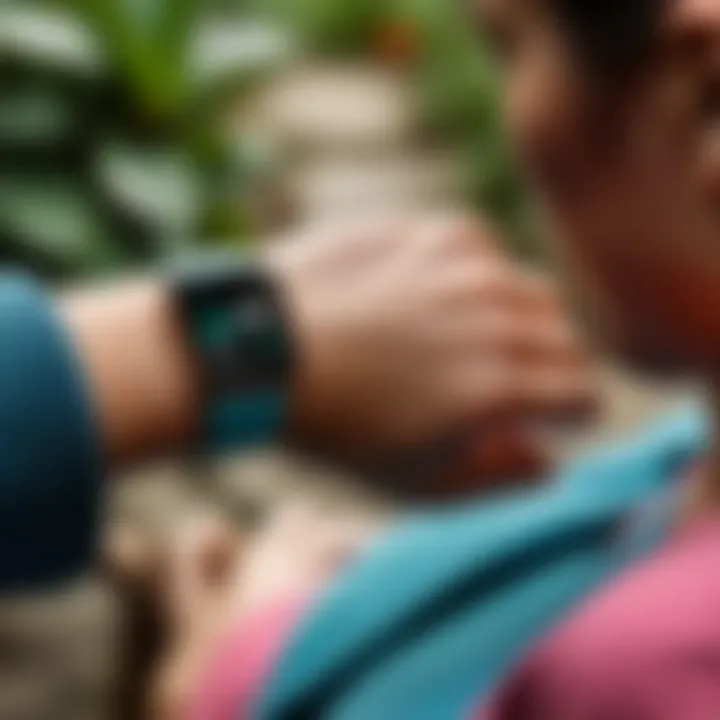 User utilizing Fitbit and Apple Watch together