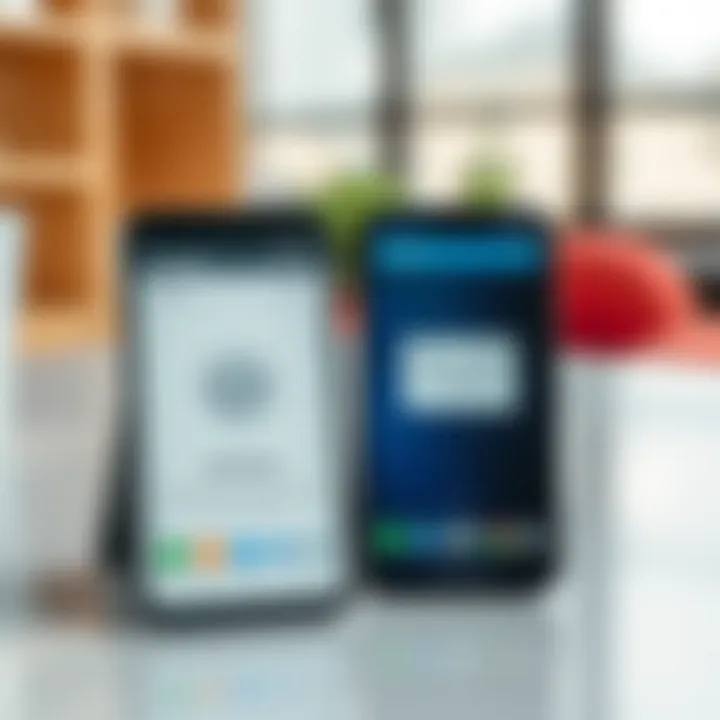 User interface comparison of email applications