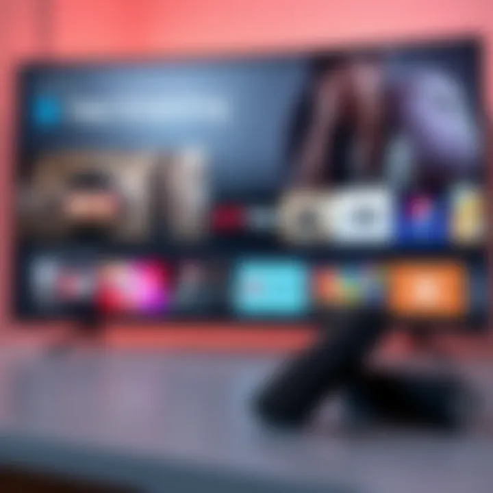 Interface showcasing free streaming options on Amazon Fire TV Stick