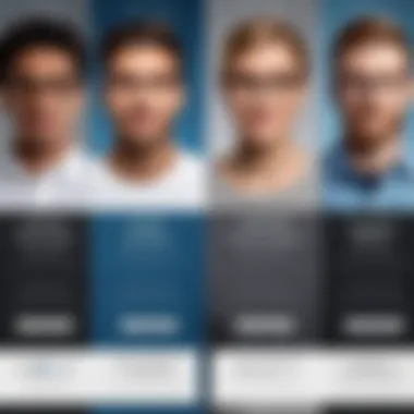 Comparison chart showcasing different free resume creators and their features