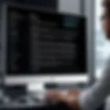Visual representation of a digital resume being created on a computer screen