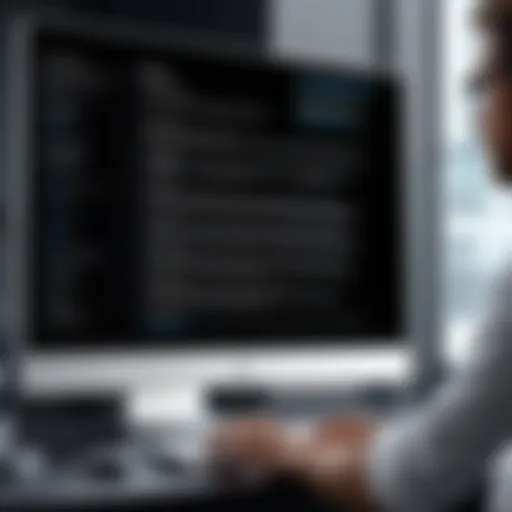 Visual representation of a digital resume being created on a computer screen