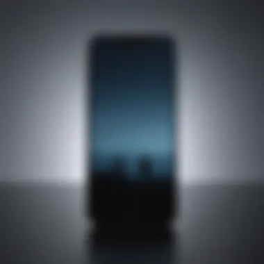 Abstract yet elegant mobile phone silhouette