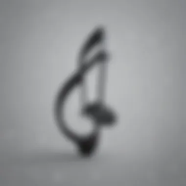 Minimalistic modern music note icon