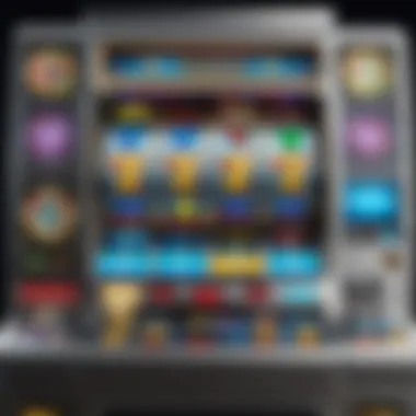 A mesmerizing illustration of a virtual slot machine