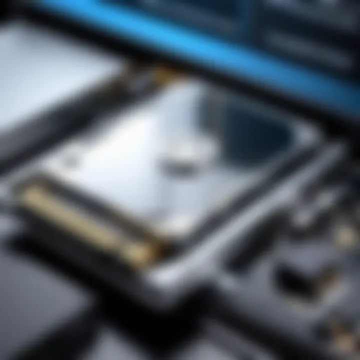 Diagram illustrating the data transfer from HDD to SSD.