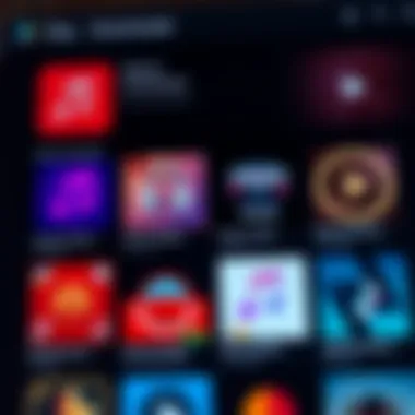 Screenshot of various music downloader apps on Play Store