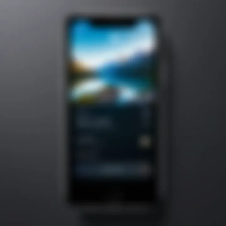 Illustration of customizable lock screen settings with options for personalization.