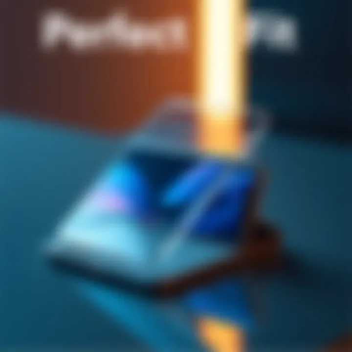 Clear case fitted on Galaxy Z Fold 3 demonstrating compatibility