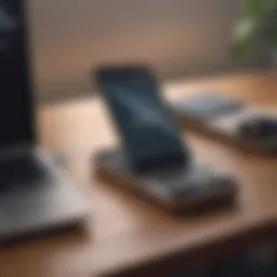Sleek and Stylish Cell Phone on Desk