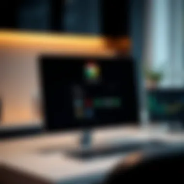 User interface of Chrome OS displayed on a device